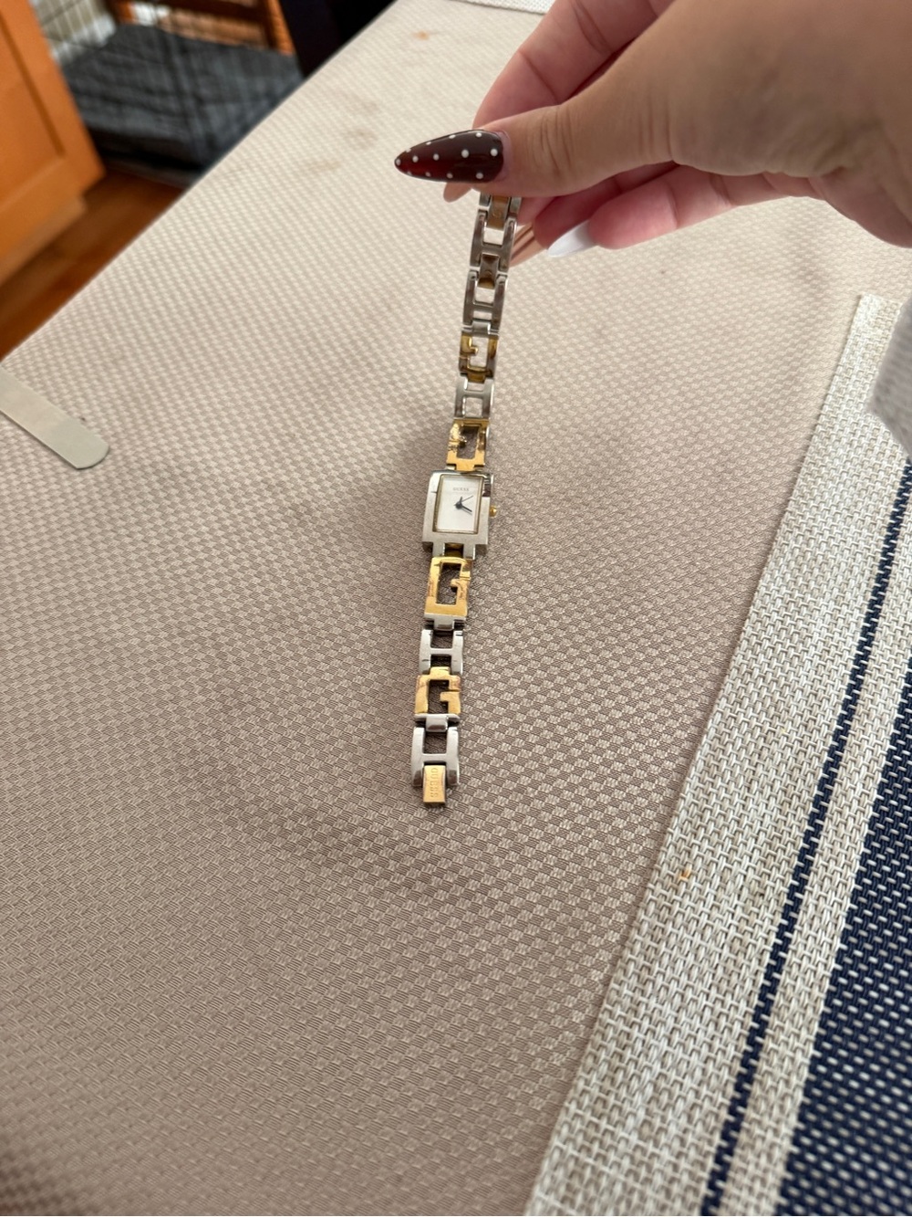 Guess Two-Tone Gold and Silver Women’s Bracelet Watch